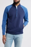 Johnnie-o Armstrong Water Resistant Performance Half Zip Pullover In Navy