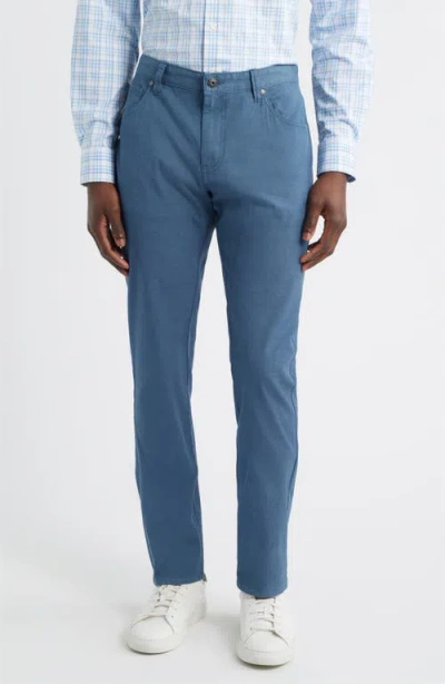 Johnnie-o Atlas Garment Dye Stretch Chinos In Blue