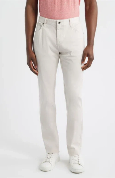 Johnnie-o Atlas Garment Dye Stretch Chinos In White