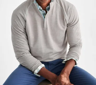 Johnnie-o Bannister Pullover In Quarry In Gray