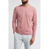 Johnnie-o Basin Long Sleeve Performance T-shirt In Mauvewood