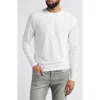 Johnnie-o Basin Long Sleeve Performance T-shirt In White