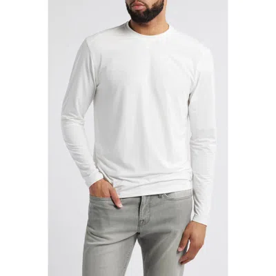 Johnnie-o Basin Long Sleeve Performance T-shirt In White