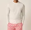 Johnnie-o Basin Performance Upf Long Sleeve Sun Shirt In White In White