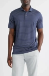 Johnnie-o Beau Stripe Performance Polo In Blue