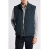 Johnnie-o Belfry Quilted Vest In Black