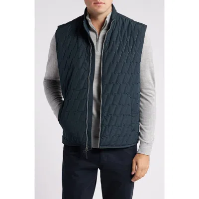 Johnnie-o Belfry Quilted Vest In Black