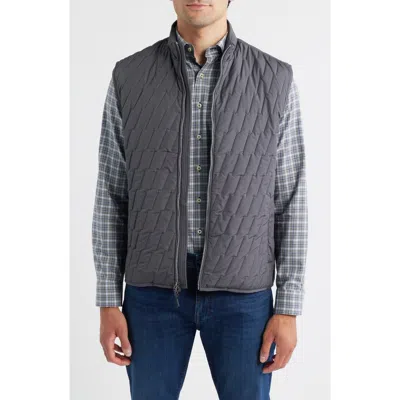 Johnnie-o Belfry Quilted Vest In Gray