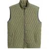 Johnnie-o Belfry Quilted Vest In Rosemary