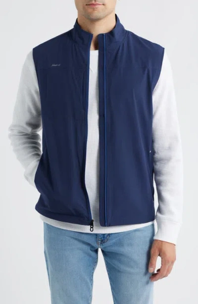 Johnnie-o Big Sur Performance Vest In Blue