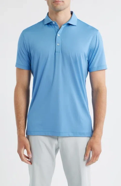Johnnie-o Birdie Classic Fit Performance Polo In Blue