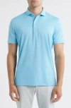 Johnnie-o Birdie Classic Fit Performance Polo In Blue