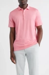 Johnnie-o Birdie Classic Fit Performance Polo In Pink