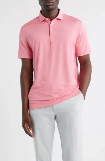 Johnnie-o Birdie Classic Fit Performance Polo In Pink