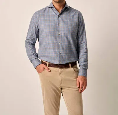 Johnnie-o Blaine Top Shelf Button Up Shirt In Laguna Blue