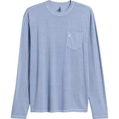 Johnnie-o Brennan 2.0 Long Sleeve Pocket T-shirt In Navy