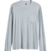 Johnnie-o Brennan 2.0 Long Sleeve Pocket T-shirt In Steel