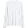 Johnnie-o Brennan 2.0 Long Sleeve Pocket T-shirt In White