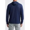Johnnie-o Brinson Waffle Pullover Hoodie In Navy