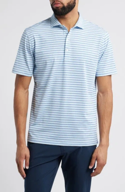 Johnnie-o Bronte Stripe Prep-formance Golf Polo In Majorca