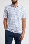 Johnnie-o Bronte Stripe Prep-formance Golf Polo In Porto Pink