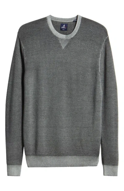 Johnnie-o Burgess Merino Wool Sweater In Darkstormy