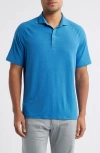Johnnie-o Callan Performance Polo In Barrels Blue