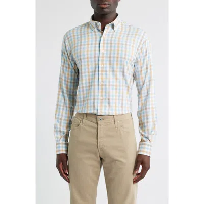 Johnnie-o Callum Check Performance Button-down Shirt In Multi