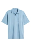 Johnnie-o Coastal Wash Original Pocket Polo In Maliblu