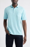 Johnnie-o Coastal Wash Original Pocket Polo In Permafrost