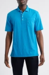 Johnnie-o Coastal Wash Original Pocket Polo In Riptide