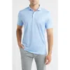 Johnnie-o Connors Geo Print Performance Jersey Polo In Blue