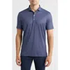 Johnnie-o Connors Geo Print Performance Jersey Polo In Blue