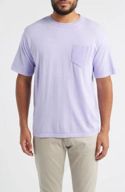 Johnnie-o Dale 2.0 Pocket T-shirt In Purple