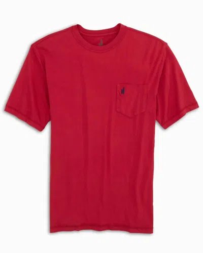 Johnnie-o Dale T-shirt In Crimson In Pink