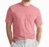 Johnnie-o Dale Top In Malibu Red In Pink