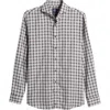 Johnnie-o Davie Check Button-up Shirt In Coffee