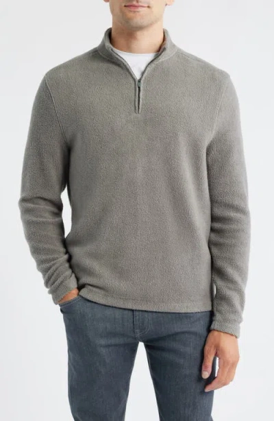 Johnnie-o Dion Fleece Half Zip Pullover In Gray
