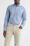 Johnnie-o Donovan Plaid Stretch Button-up Shirt In Multi