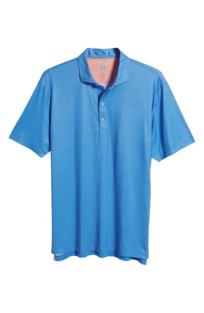 Johnnie-o Double Eagle Pinstripe Prep-formance Polo In Victory