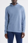 Johnnie-o Drayton Merino Wool Blend Hoodie In Blue