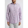 Johnnie-o Elson Check Stretch Button-up Shirt In Conch