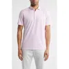 Johnnie-o Emillio Geo Print Prep-formance Golf Polo In Lobster