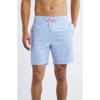Johnnie-o Every Daisy Swim Trunks In Maliblu