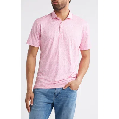 Johnnie-o Four Leaf Clover Print Featherweight Performance Polo