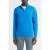Johnnie-o Freeborne Prep-formance Quarter Zip Pullover In Blue