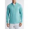 Johnnie-o Freeborne Prep-formance Quarter Zip Pullover In Green Grass