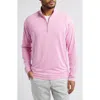 Johnnie-o Freeborne Prep-formance Quarter Zip Pullover In Porto Pink