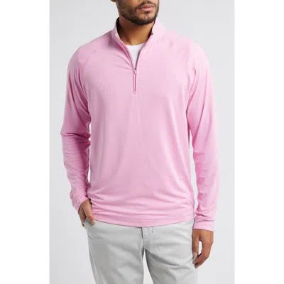 Johnnie-o Freeborne Prep-formance Quarter Zip Pullover In Porto Pink