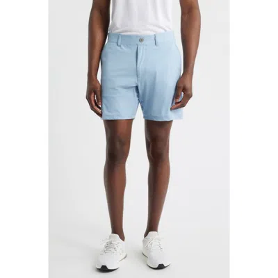 Johnnie-o Fusionn Stretch Nylon Chino Shorts In Blue